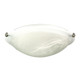 400mm Suave Brushed Chrome Clips Alabaster Oyster 400mm Suave Brushed Chrome Clips Alabaster Oyster